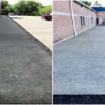 Before & After Concrete Pressure Washing